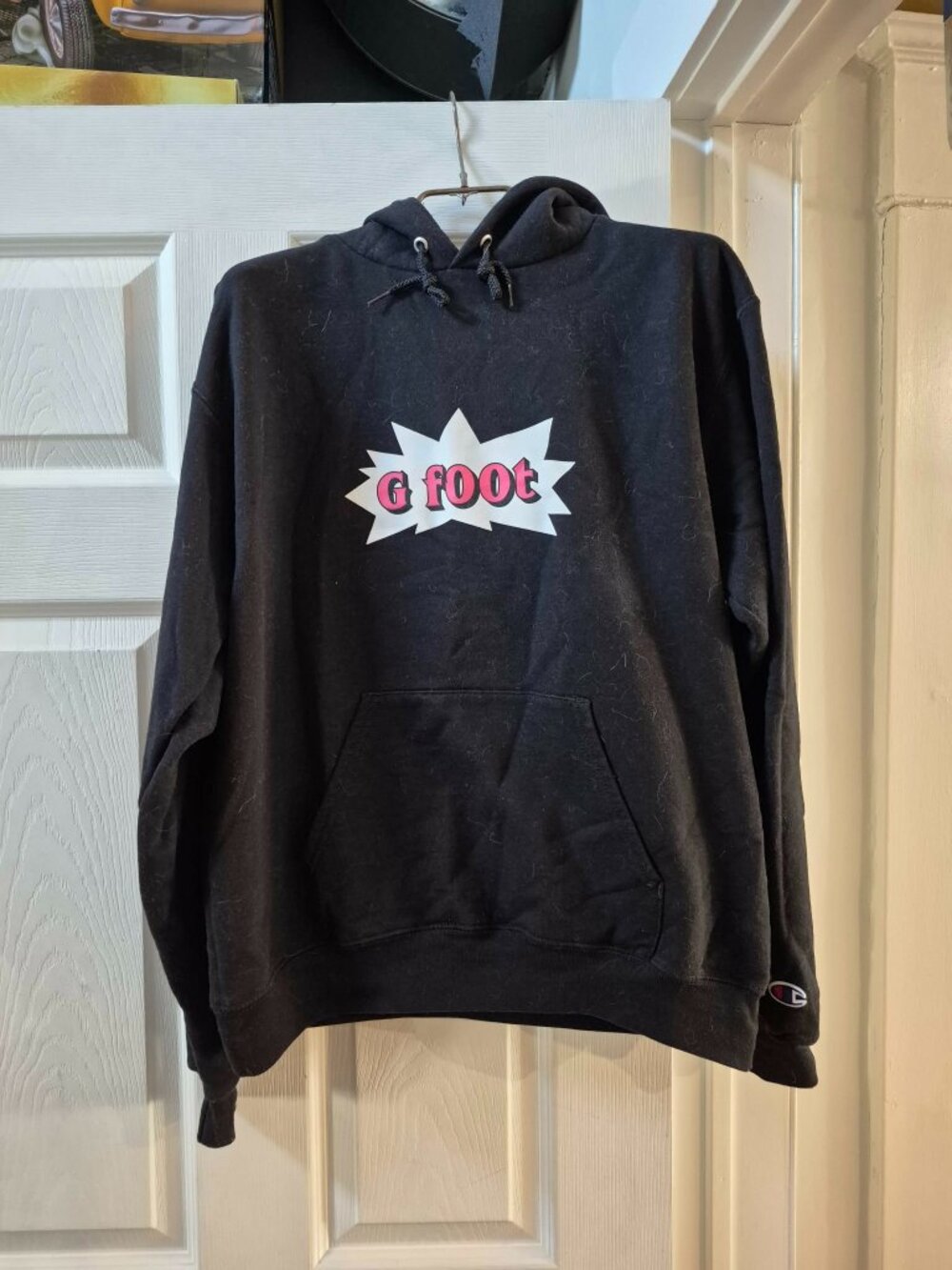 G FOOT BLACK HOODIE SIZE MEDIUM